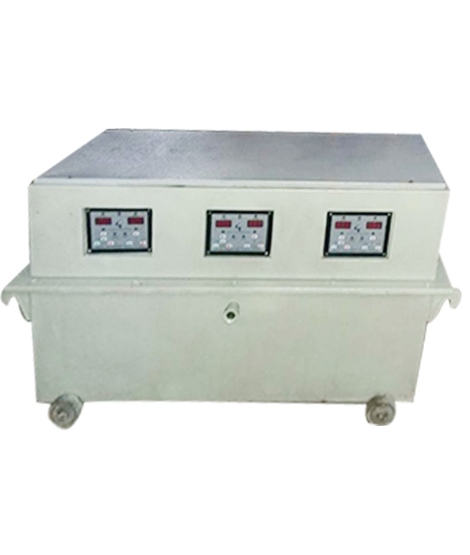 A single-phase oil-cooled servo voltage stabilizer